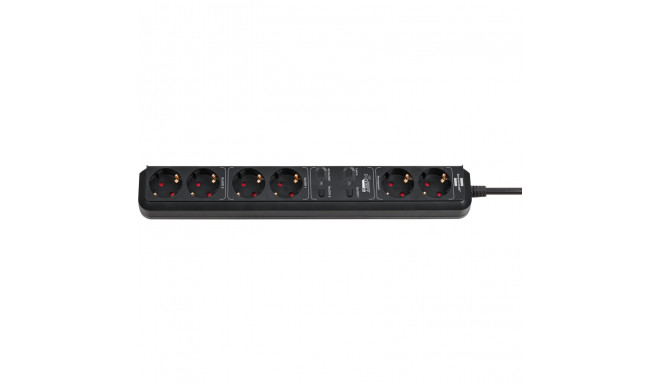 Brennenstuhl Connect Eco-Line WiFi socket strip 6-way (black, 1.5 meters, timer, voice control)
