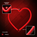 Neon LED Light HEART red Bat + USB FLNEO7 Forever Light