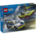 LEGO City Politseiauto ja muskelauto tagaajamine