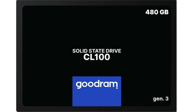 GoodRam CL100 Gen3 480GB 2.5" SATA III SSD (SSDPR-CL100-480-G3)