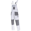 Lahti Pro Dungarees White and gray 100% Cotto