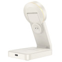 HOCO wireless charger 3in1 15W compatible with MagSafe Motorcycle CQ3 white