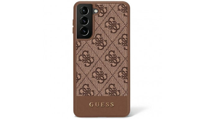 GUESS case for SAMSUNG S23 Ultra GUHCS23LG4GLBR (4G Bottom Stripe) brown