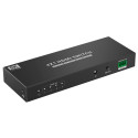 PremiumCord HDMI switch 4:1 support 8K@60Hz,4K@120Hz, 1080P, HDR, button and remote control