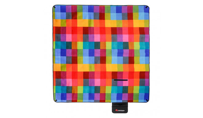 Koc piknikowy Meteor 180x200cm XL krata multikolor 77056