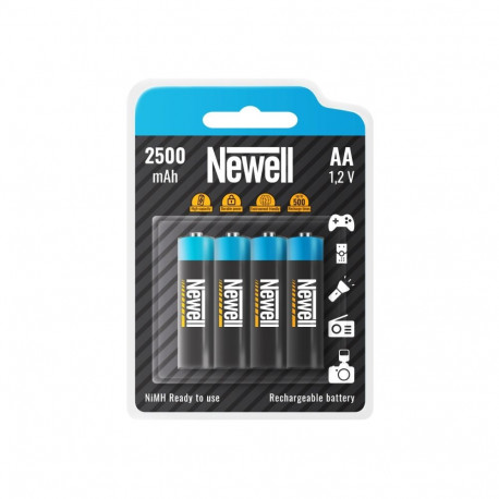Newell rechargeable batteries NiMH AA 2500x4
