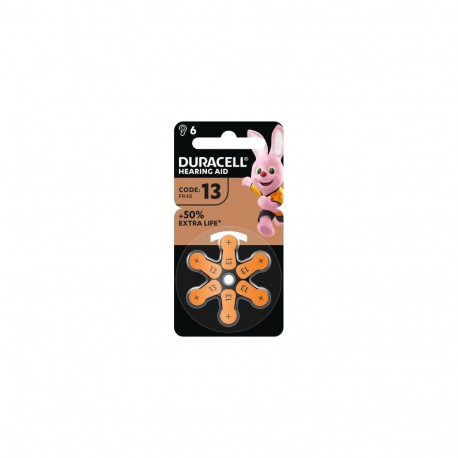 Patareid kuuldeaparaadile DURACELL 13 PR48, 6 tk