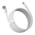 Baseus Simple Wisdom Data Cable Kit USB to Type-C 5A (2PCS|Set）1.5m White