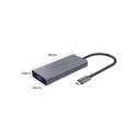 Orico 5-in-1 Adapter Hub, HDMI 4K + USB 3.0 + VGA + AUX + USB-C PD 60W