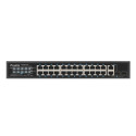SWITCH LANBERG 24X 100MB POE+/2X COMBO RACK 19" GIGABIT ETHERNET 250W