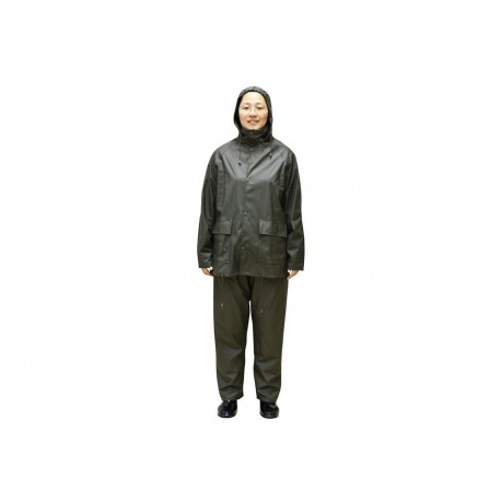 PU RAIN SET WS2U00G SIZE L OLIVE GREEN