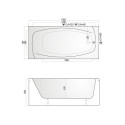 ACRYLIC BATHTUB LINA 1,50X0,70X0,62 8470