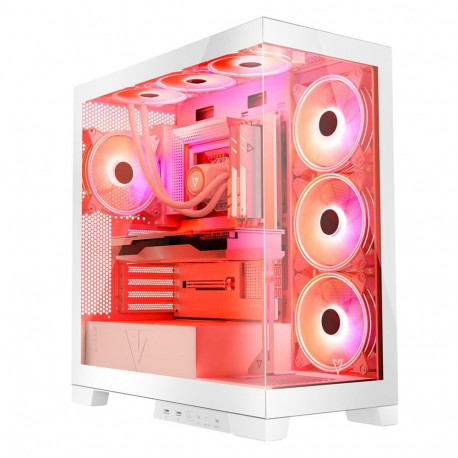 Modecom arvutikorpus Volcano SPACE APEX ARGB MIDI, valge
