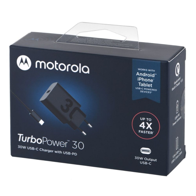 Type C Motorola 10 Watt Rapid Charger Motorola Charger TurboPower