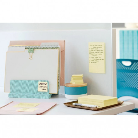 Note paper 47x47mm POST-IT 622SSCY yellow 12x90 sheets