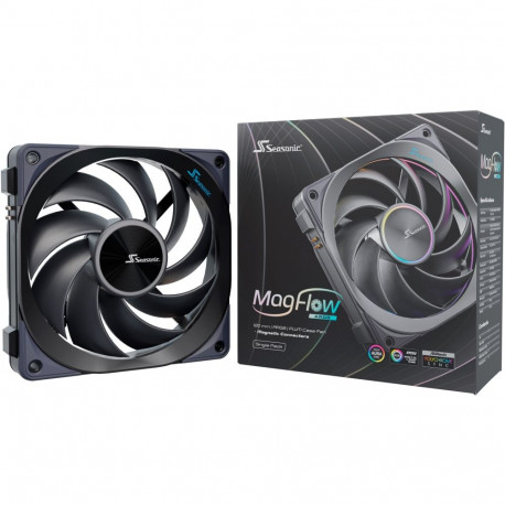 "120mm Seasonic MagFlow 1225PWM ARGB 1-Fan Kit"
