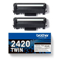 Brother toner TN-2420TWIN 2-pack 3000pgs ISO 19752, black