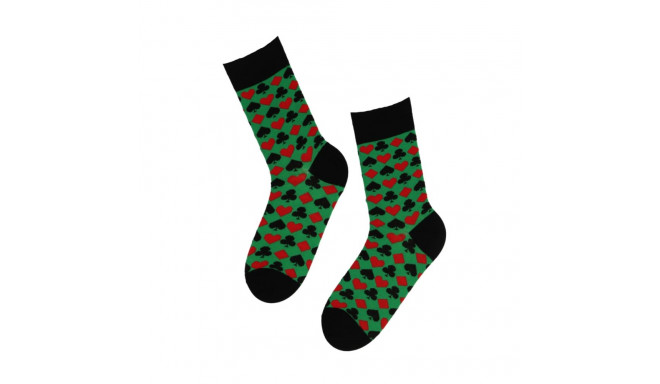 SOKISAHTEL CASINO puuvillased sokid kaardimastidega 446