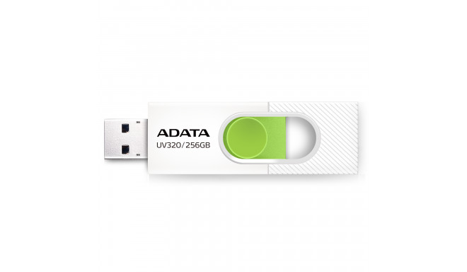 ADATA  MEMORY DRIVE FLASH USB3 256GB/WHITE AUV320-256G-RWHGN