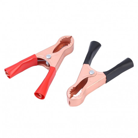 50A Red Black Crocodile Car Caravan Van Battery Test Lead Clips