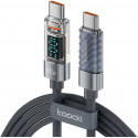 Toocki Type C to Type C Cable 100W PD Blue, 2m, with display Toocki Type C to Type C Cable 100W PD Blue, 2m, with display