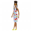 Barbie Fashionistas Doll 210 With Bun And Crochet Halter Dress