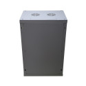 Rack cabinet 18U 600x450mm grey hanging