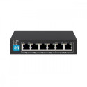 Switch KRIOS PoE 4x Gigabit PoE/PoE+, 2x RJ45 Uplink Gigabit, 60W