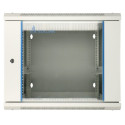 Wall cabinet rack 9U 600x600 gray two sections