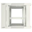 Wall cabinet rack 9U 600x600 gray two sections