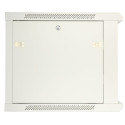 Wall cabinet rack 12U 600x450 gray metal door