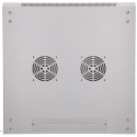 Wall cabinet rack 12U 600x600 gray metal door