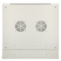 Wall cabinet rack 12U 600x600 gray two sections
