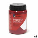 Tempera La Pajarita Carmin L-09 Punane Satineeritud Kool (35 ml) (6 Ühikut)
