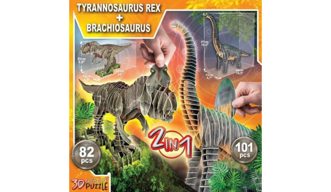 3D-паззл Educa Головоломка x 2 динозавры
