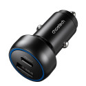Choetech TC0014 USB-C USB-A PD 60W autonabíječka s LED podsvícením - černá