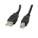 Lanberg cable USB-A - USB-B M/M 1m, black