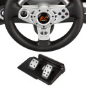 NanoRS RS700 Gaming Controller Black, Silver USB Steering wheel Analogue / Digital Android, PC, Play