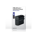 Qoltec 52379 Super Quick PD Charger | 1xUSB-C | 65W | 5-20V | 3-3.25A | Black