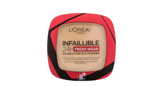 L'Oréal Paris Infaillible 24H Fresh Wear Foundation In A Powder (9ml) (120 Vanilla)