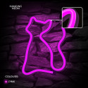 Neon LED Light CAT pink Bat + USB FLNEO4 Forever Light