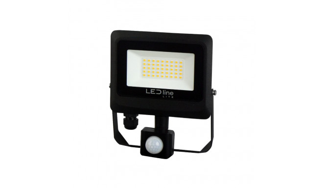 LED line LITE Floodlight PHOTON 30W 4000K 3000lm with motion sensor, IP65