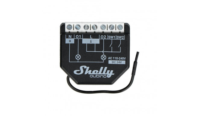 Shelly Qubino Wave2PM Controller, 2-channel, Z-Wave (Power measurement)