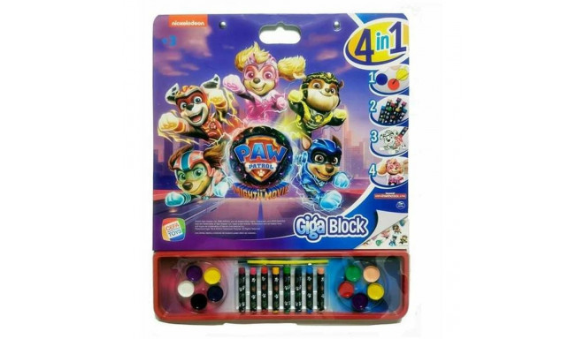 Krāsojamie attēli The Paw Patrol Giga Block  Uzlīmes Albums 4-in-1