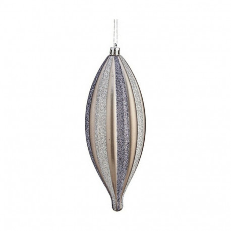 Christmas bauble Krist+ Silver PVC 8,5 x 19 x 3 cm Streched