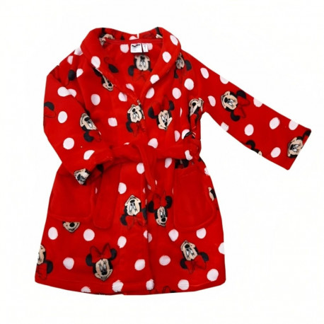 Children's Dressing Gown Minnie Mouse Red - 7 Years
