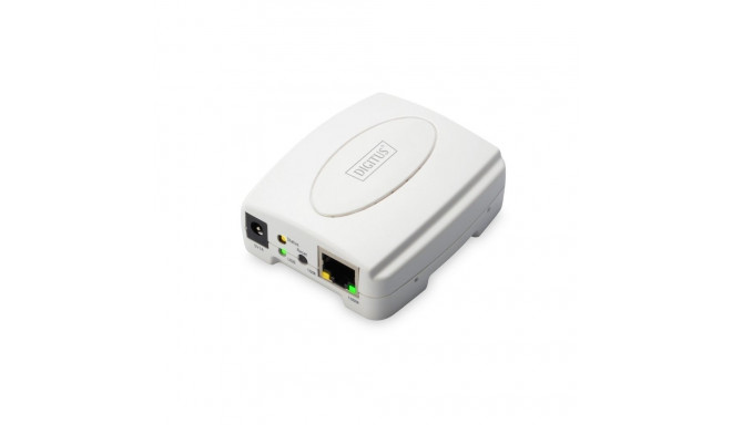 DIGITUS Ethernet print server, 1x USB 2.0 port, 1x LAN port