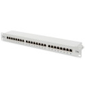 DIGITUS Patch panel,CAT5E,19",24xSTP RJ45,beige