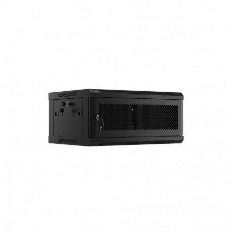 Lanberg 19" seinale kinnitatav rack-kapp 4U/600X450, perforeeritud uksega, lamedalt pakitud, must