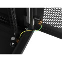 RACK CABINET 19" WALL-MOUNT 12U/600X450 WITH PERFORATED DOOR BLACK LANBERG (FLAT PACK)